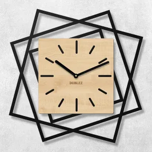3D drevené hodiny na stenu - Frames
