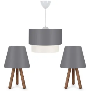 ASIR Stolná lampa a luster AYD-1791 sivohnedá