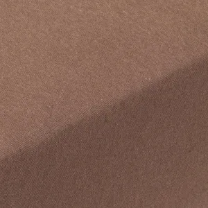 Napínacia plachta na posteľ jersey EXCLUSIVE tmavo hnedá