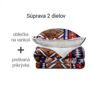 Prešívaná baránková súprava AZTÉK 2 ks