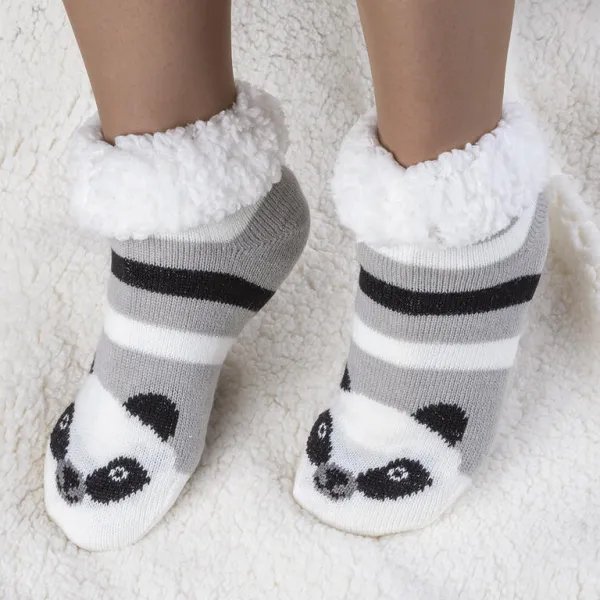 Detské zimné ponožky na spanie PANDA