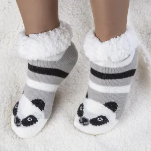 Detské zimné ponožky na spanie PANDA
