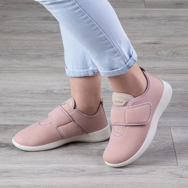 Dámske ortopedické tenisky na suchý zips telové