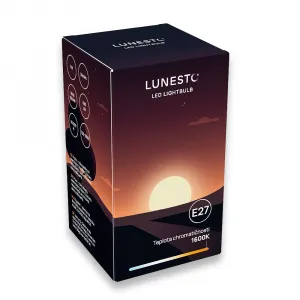 Lunesto Oranžová LED žiarovka E27 balenie 3+1 zadarmo