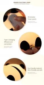Earplugs.sk Detská nočná lampička - Panda