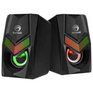 Marvo reproduktory SG-118, 2.0, 6W, černé, regulace hlasitosti, herní, 150Hz-20kHz, RGB podsvícení