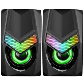 Marvo reproduktory SG-118, 2.0, 6W, černé, regulace hlasitosti, herní, 150Hz-20kHz, RGB podsvícení