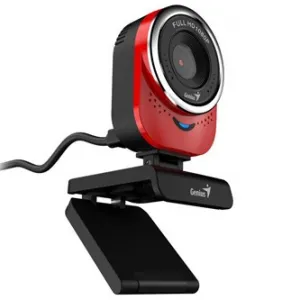 GENIUS Webcam QCam 6000/ červená/ Full HD 1080P/ USB2.0/ mikrofón