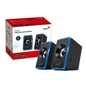 Genius reproduktory SP-U125 31730042402, 2.0, 3W, modré, regulace hlasitosti, 3,5 mm jack (USB), 150Hz-20kHz