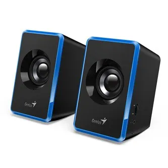 Genius reproduktory SP-U125 31730042402, 2.0, 3W, modré, regulace hlasitosti, 3,5 mm jack (USB), 150Hz-20kHz