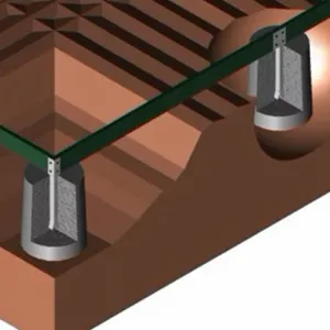 Základňa pre skleník IDA 1300 Dekorhome Šedá