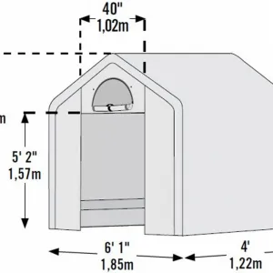 Fóliovník Shelterlogic 1,8x1,2 m PE Dekorhome