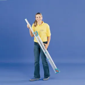 Skladací sušiak na bielizeň strieborná / modrá Dekorhome