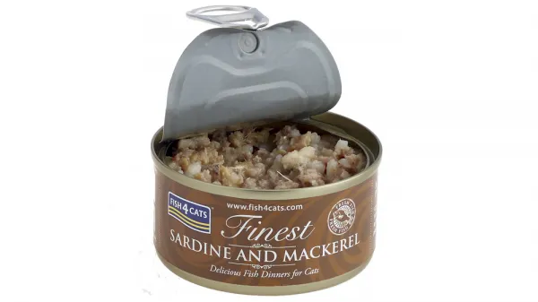 FISH4CATS Konzerva pre mačky Finest sardínka s makrelou 70g