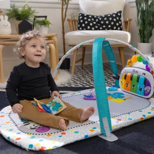BABY EINSTEIN Postieľka s ohrádkou na hranie a klavírom 3v1 Kick & Snooze™ 0m+