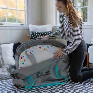 BABY EINSTEIN Postieľka s ohrádkou na hranie a klavírom 3v1 Kick & Snooze™ 0m+