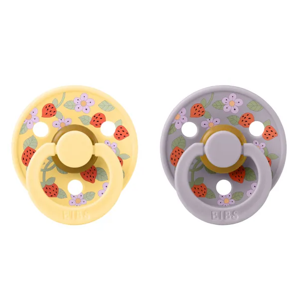 BIBS x Liberty Cumlíky z prírodného kaučuku Colour 2ks, veľkosť 2 - Pale Butter Mix