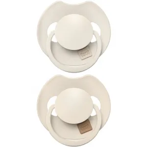 LOVI Cumlík silikónový dynamický Prime 18m+ 2ks Coconut/Ivory