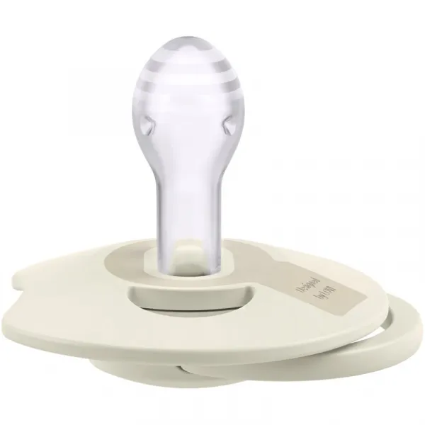 LOVI Cumlík silikónový dynamický Prime 18m+ 2ks Coconut/Ivory
