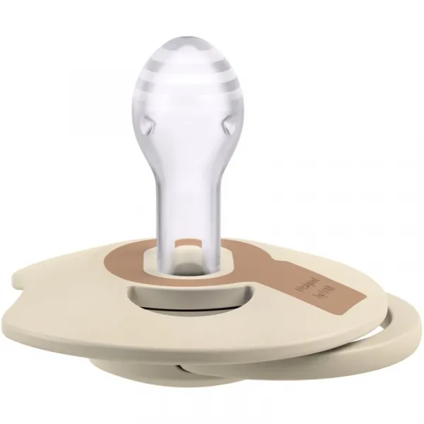 LOVI Cumlík silikónový dynamický Prime 18m+ 2ks Coconut/Ivory