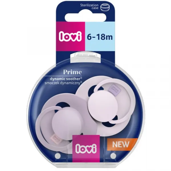 LOVI PRIME 6-18m cumlík Baby Lilac/Violet 2 ks
