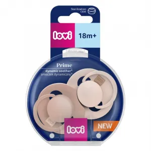 LOVI Cumlík silikónový dynamický Prime 18m+ 2ks Nude/Blush
