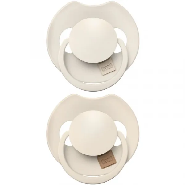 LOVI Cumlík silikónový dynamický Prime 6-18m 2ks Coconut/Ivory