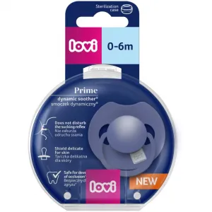 LOVI Cumlík silikónový dynamický Prime 0-6m 1ks Blue