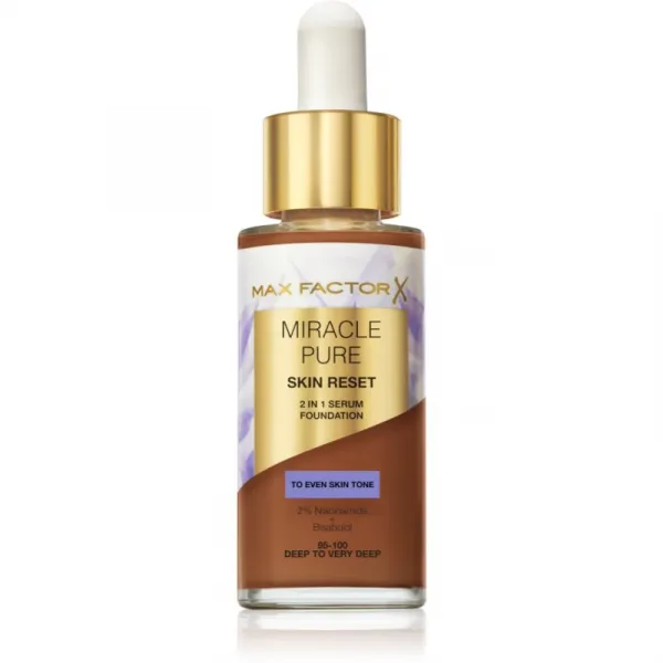 Max Factor Miracle Pure Skin Reset ošetrujúci make-up odtieň 95-100 Deep To Very Deep 30 ml