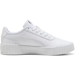 Puma CARINA 3.0 JR Dievčenská obuv na voľný čas, biela, veľkosť 38
