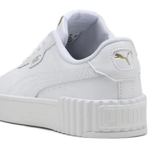 Puma CARINA 3.0 JR Dievčenská obuv na voľný čas, biela, veľkosť 38