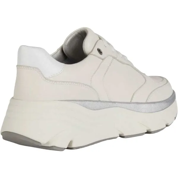 Cream women's sneakers Geox Diamanta - Women's