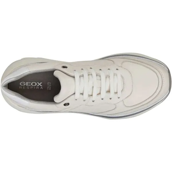 Cream women's sneakers Geox Diamanta - Women's