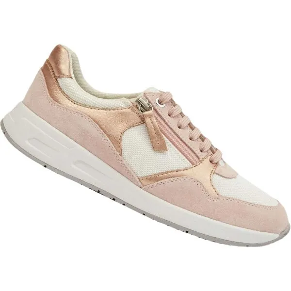 Light pink women's sneakers Geox Bulmya - Women's