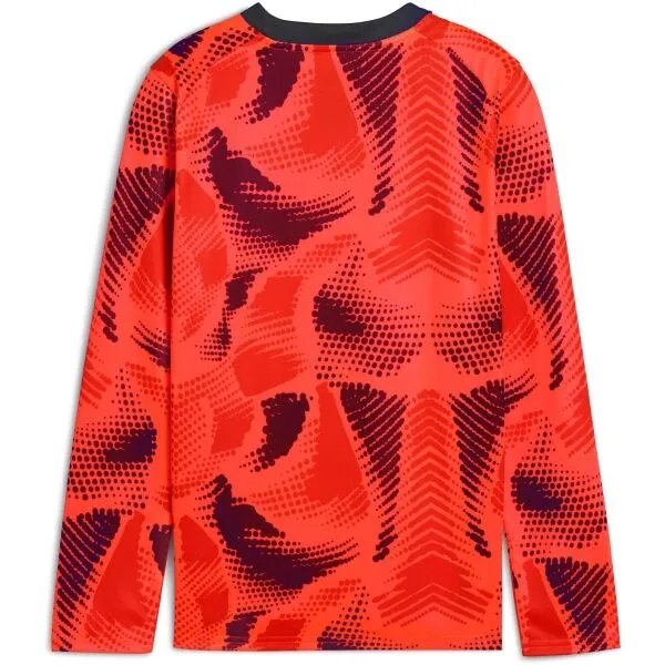 Puma TEAMTARGET GL LS JERSEY JR Detský brankársky dres, červená, veľkosť