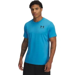Under Armour HEATGEAR FITTED Pánske tričko, modrá, veľkosť L