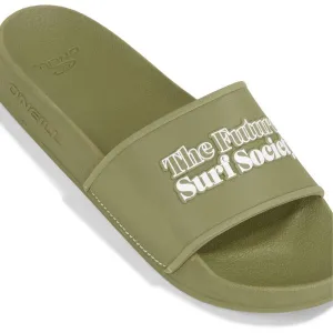 O'Neill THE FUTURE SURF SOCIETY Pánske šľapky, khaki, veľkosť