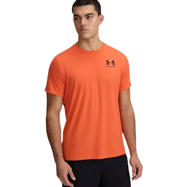 Under Armour HEATGEAR FITTED Pánske tričko, oranžová, veľkosť S