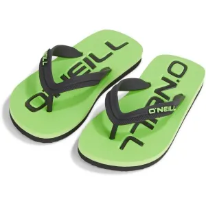 O'Neill PROFILE LOGO Chlapčenské žabky, zelená, veľkosť