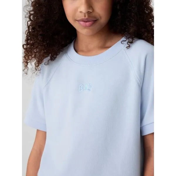GAP LOGO RAGLAN Dievčenská mikina, svetlomodrá, veľkosť