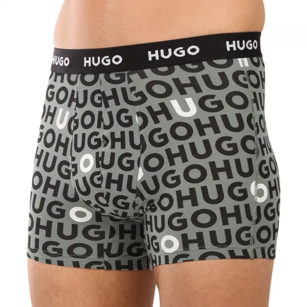 3PACK pánske boxerky HUGO viacfarebné (50532559 965) M, trenky