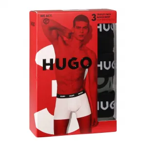 3PACK pánske boxerky HUGO viacfarebné (50532559 965) M, trenky