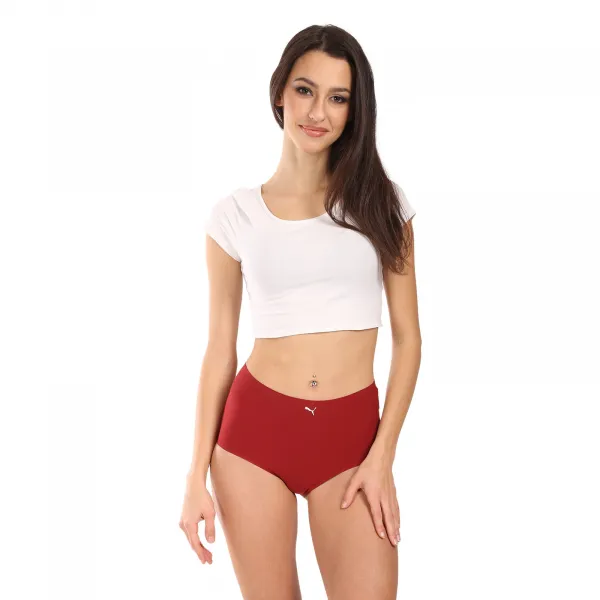 2PACK dámské nohavičky Puma červené (701228536 008) uni