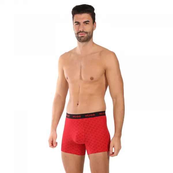 3PACK pánske boxerky HUGO viacfarebné (50532559 966) M, trenky
