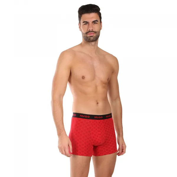 3PACK pánske boxerky HUGO viacfarebné (50532559 966) M, trenky
