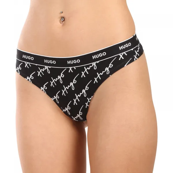 3PACK dámske tangá HUGO viacferbná (50495870 997) M