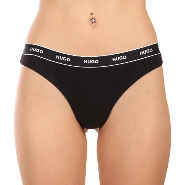 3PACK dámske tangá HUGO viacferbná (50495870 997) M