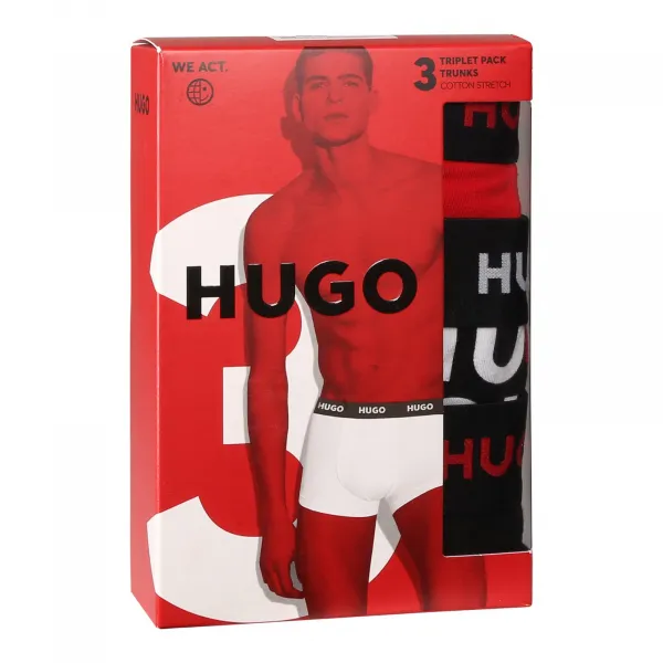 3PACK pánske boxerky HUGO viacfarebné (50532550 963) M, trenky