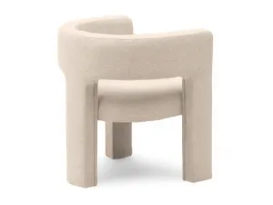 Béžové designové kreslo ALPAH B