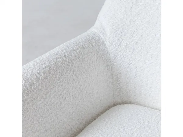Biele designové kreslo MILAN